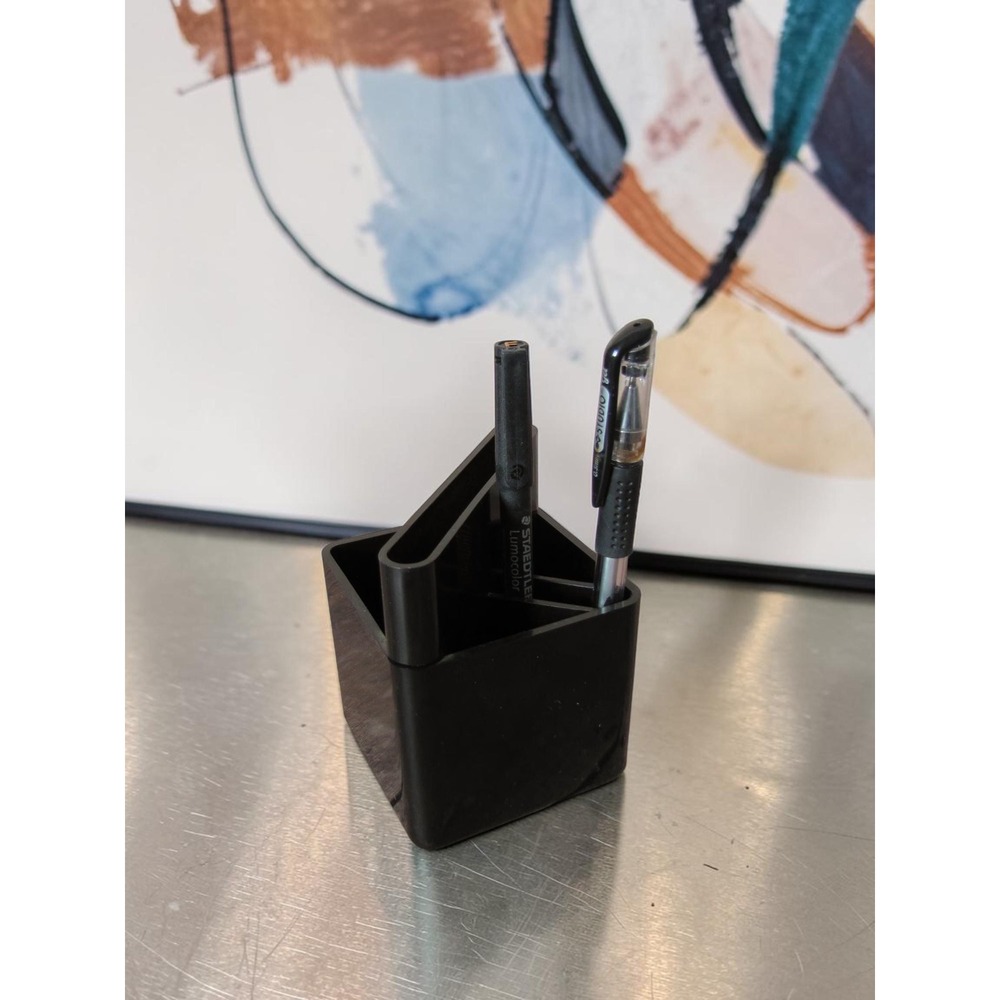 Vintage Post Modern MCM Office Geometric Pen/Pencil Holder